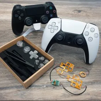 LED Kit komplett für Playstation Controller mit Zubehör in Box